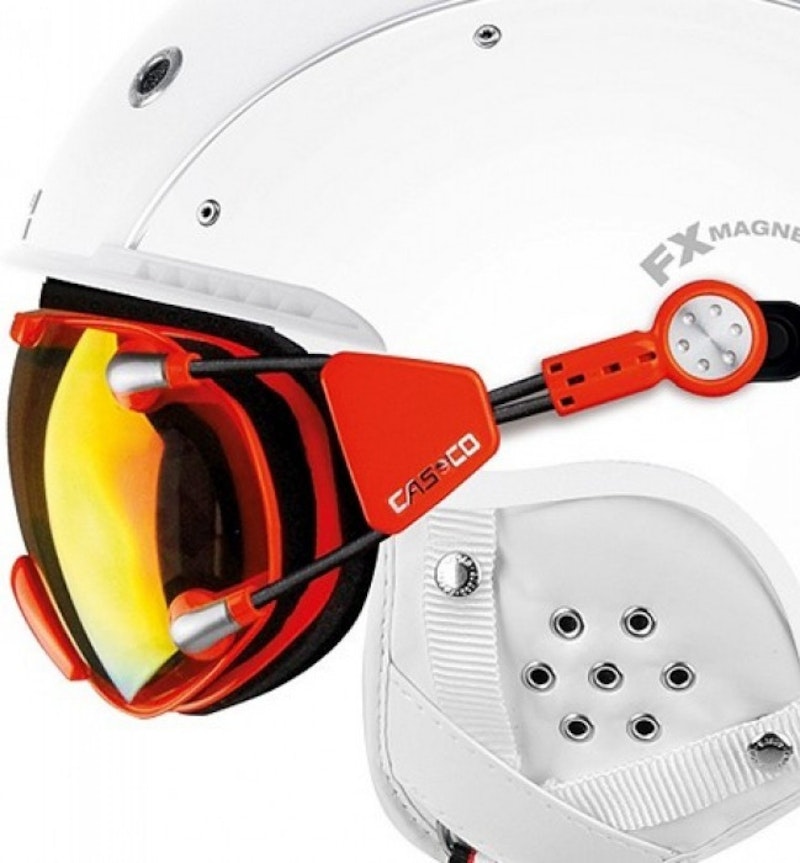 Lyžřaská helma + brýle Casco SP-3 color + FX-70L Vautron L Bílá 2018/2019