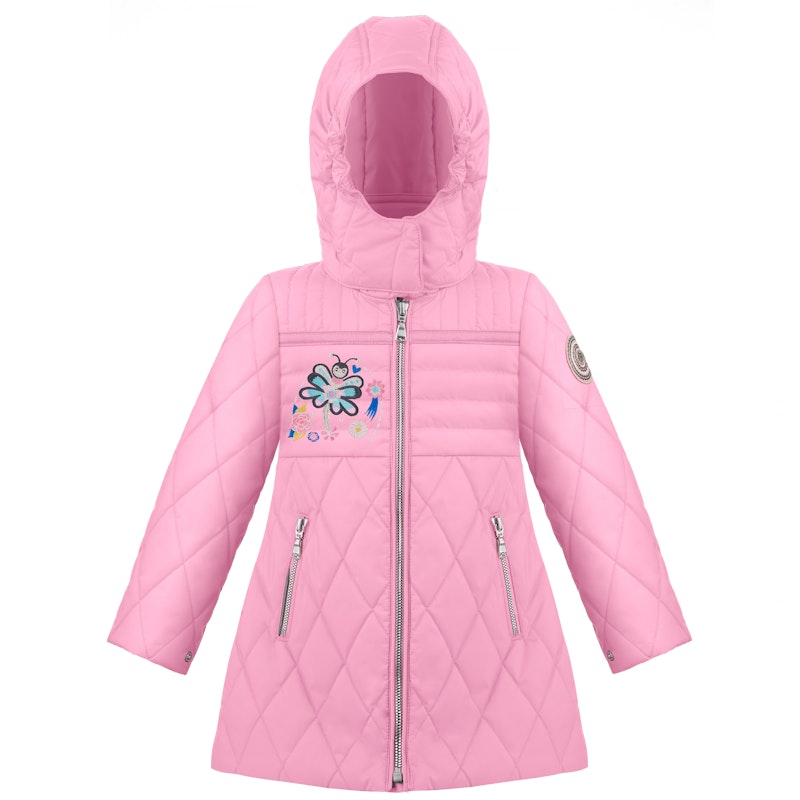 Dívčí zimní kabát Poivre Blanc Patch Quilted Coat Purpurová 5