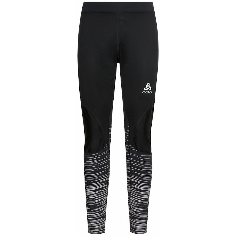 Běžecké kalhoty Odlo ZEROWEIGHT WARM REFLECTIVE Černá XL