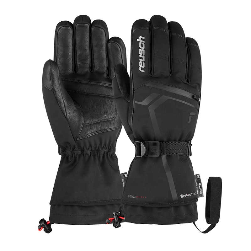 Lyžařské rukavice Reusch Down Spirit GTX Černá 7,5