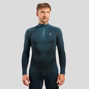 Odlo BL TOP turtle neck l/s half zip PERFORMANCE WARM BLACKCOMB