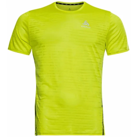Pánské běžecké tričko Odlo T-shirt s/s crew neck ZEROWEIGHT ENGINEE Šedá XL