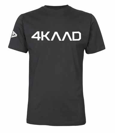 Pánské tričko s logem 4 Kaad Brand Černá 140