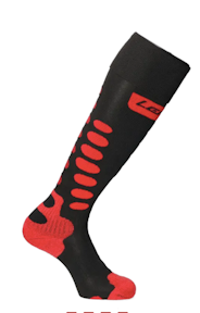 Vyhžívané ponožky Heat Sock 5.0 toe cap black/red 45-47