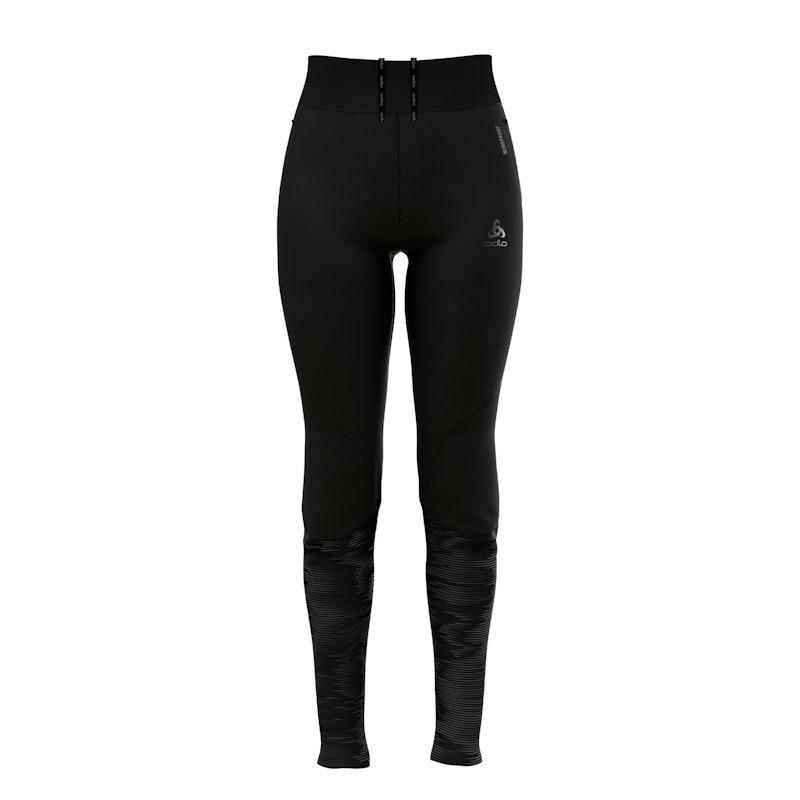 Dámské zimní běžecké kalhoty Odlo ZEROWEIGHT WARM REFLECTIVE Černá XS