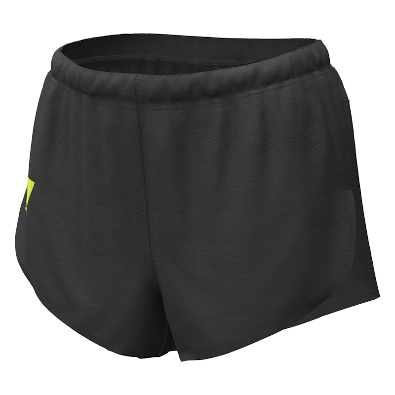 Dámské běžecké šortky Scott Split Shorts W's RC RUN black/yellow Černá L