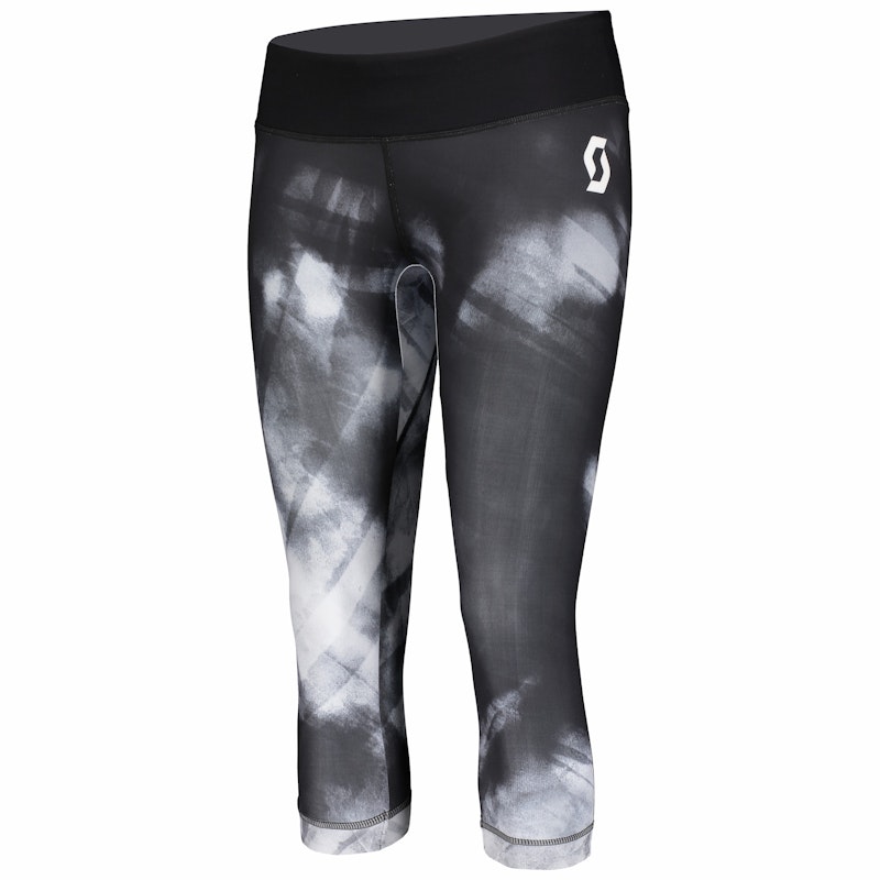 Dámské 3/4 elastické běžecké kalhoty Scott 3/4 Tight W's Kinabalu Run Černá XS