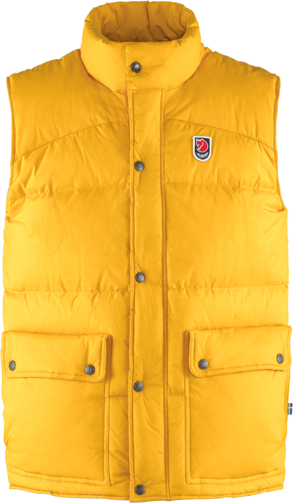 Pánská péřová vesta FjällRäven Expedition Down Lite Vest Žlutá M