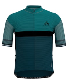 Odlo  ZEROWEIGHT CERAMICOOL PRO Full-Zip Short-Sleeve Cycling Jersey