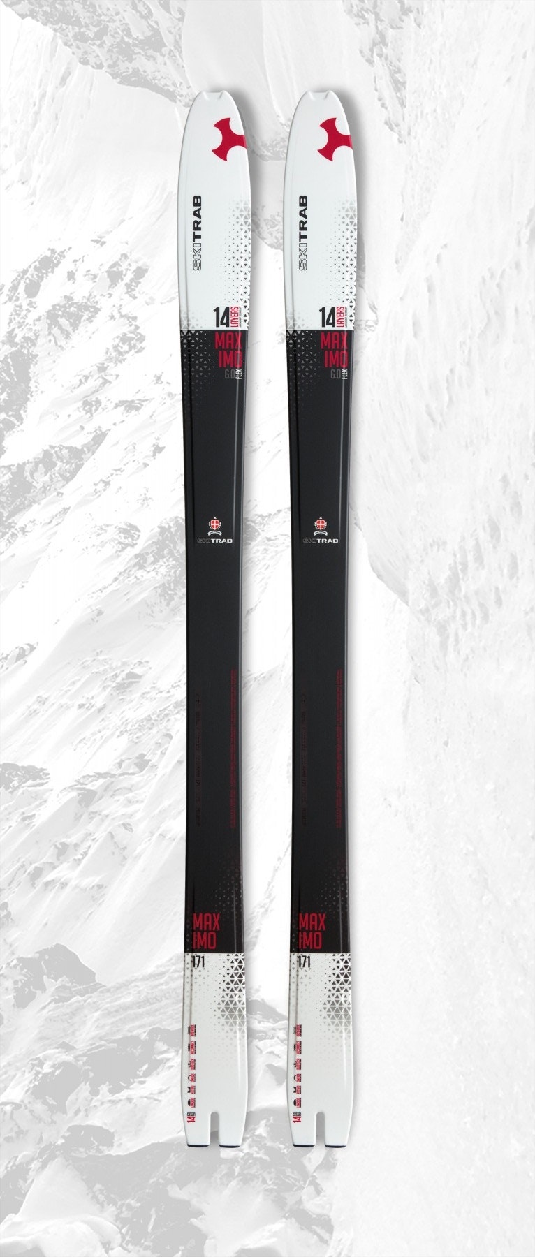 Skialpové lyže SKITRAB MAXIMO 6.0 164 Černá 2020/2021